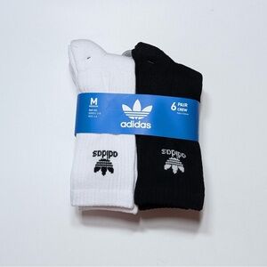 Adidas Originals Trefoil Cushioned Crew Socks 6 Pairs
